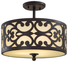 Minka-Lavery 1498-357 - 3 Light Semi Flush Mount