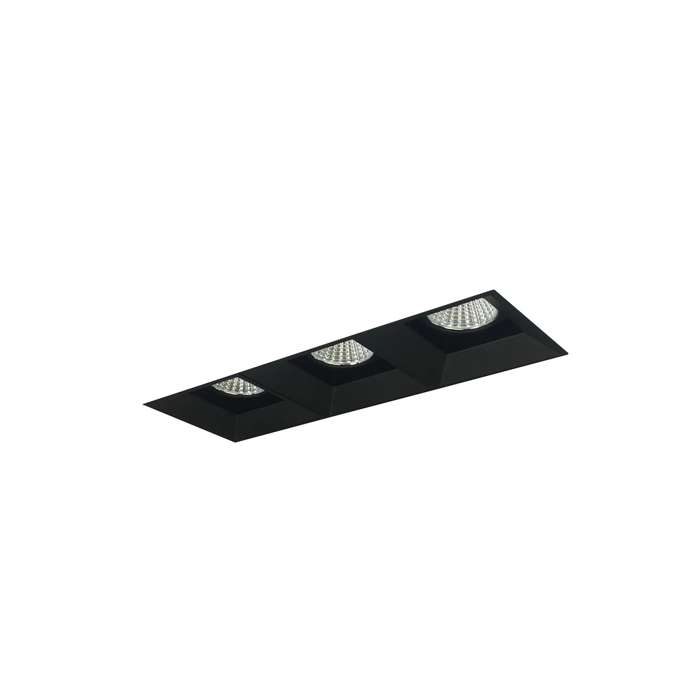 Iolite MLS 3-Head Trimless Reflector Kit, 3000K, 1000lm, Black Fixed Downlt. Trims