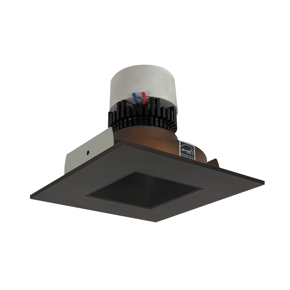 4" Pearl LED Square Retrofit Reflector with Square Aperture, 1000lm / 12W, 2700K, Bronze