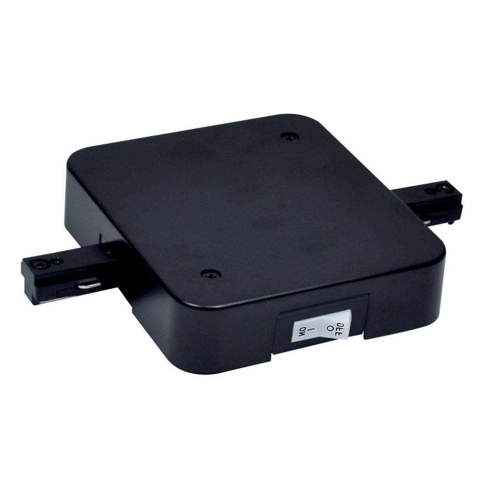 In-Line Feed w/ Circuit Limiter, 5 Amps, 1 Circuit Track, Black