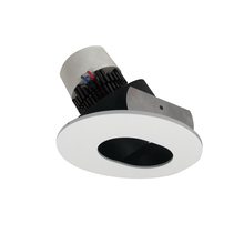 Nora NPR-4RSL35XBMPW - 4" Pearl LED Round Adjustable Slot Aperture Retrofit, 1000lm / 12W, 3500K, Black Slot Aperture /