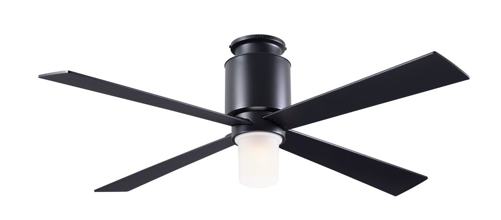 Lapa Flush Fan; Dark Bronze Finish; 50" Black Blades; 17W LED; Wall Control with Remote Handset
