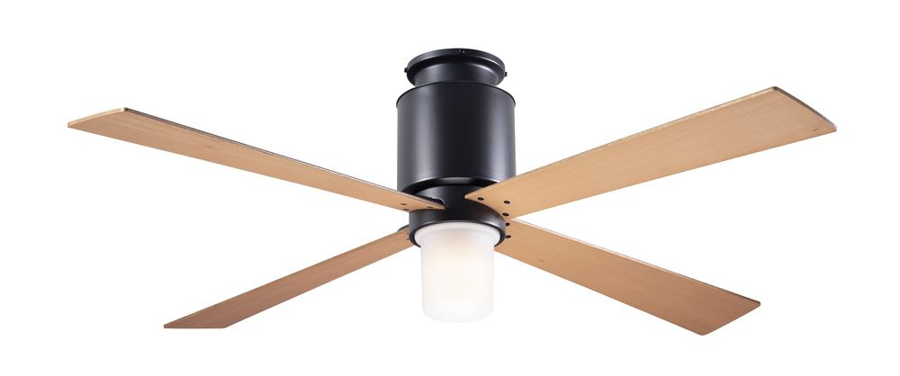 Lapa Flush Fan; Dark Bronze Finish; 50" Maple Blades; 17W LED; Handheld Remote Control (2-wire)