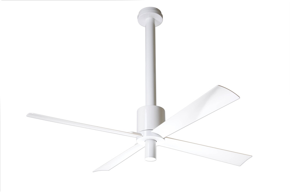 Pensi DC Fan; Gloss White Finish; 52" White Blades; No Light; Wall/Remote Combo Control