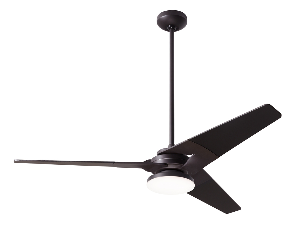 Torsion Fan; Dark Bronze Finish; 52" Graywash Blades; 20W LED; Handheld Remote Control (2-wire)