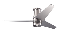 Modern Fan Co. VEL-FM-BN-48-NK-NL-CC - Velo Flush DC Fan; Bright Nickel Finish; 48" Nickel Blades; No Light; Wall/Remote Combo Control