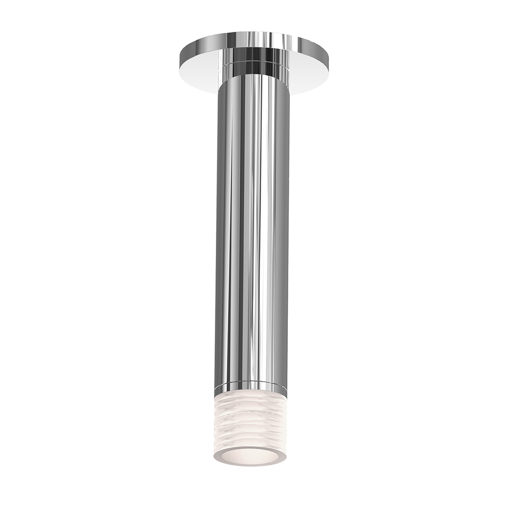 2" Tall LED Surface Mount w/Etched Ribbon Glass Trim and 25° Narrow Flood Lens