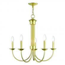 Livex Lighting 42685-02 - 5 Lt PB Chandelier