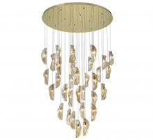 Lib & Co. US 10169-018-07 - Sorrento, 32 Light LED Grand Chandelier, Amber, Gold Canopy
