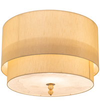 Meyda Blue 190703 - 32" Wide Cilindro Lujoso Two Tier Semi-Flushmount