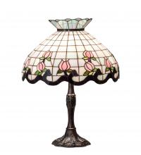Meyda Blue 232791 - 26" High Roseborder Table Lamp
