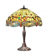 Meyda Blue 47960 - 26" High Tiffany Hanginghead Dragonfly Table Lamp