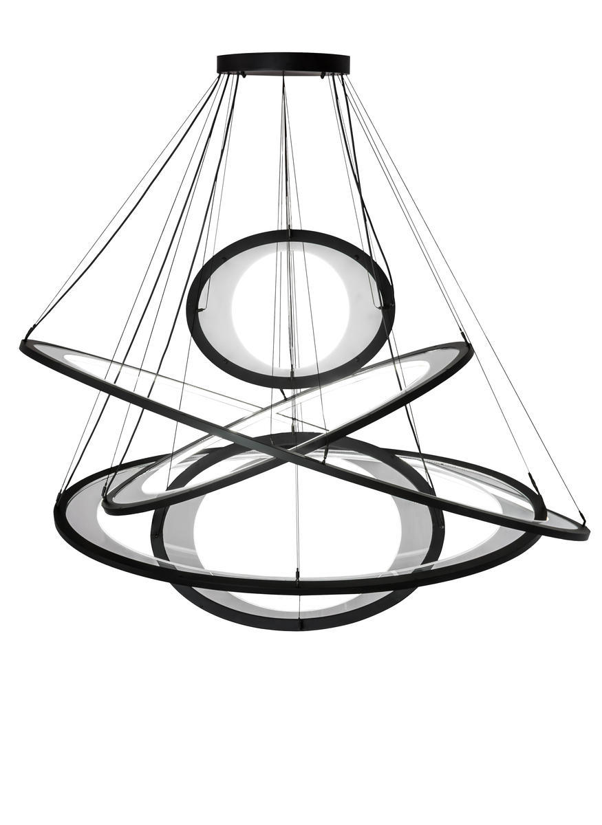 72" Long Anillo Ellipse 5 Ring Cascading Pendant