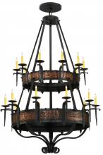 2nd Avenue Designs Blue 110205 - 48"W Costello 20 LT Two Tier Chandelier