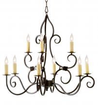 2nd Avenue Designs Blue 116294 - 36" Wide Clayton 9 Light Chandelier