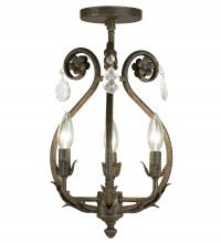 2nd Avenue Designs Blue 116704 - 12" Wide Antonia 3 Light Chandelier