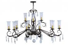2nd Avenue Designs Blue 124143 - 62" Long Windsor 14 Light Oblong Chandelier