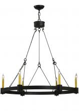 2nd Avenue Designs Blue 131085 - 35.75"W Kenosha 6 LT Chandelier