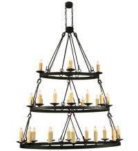 2nd Avenue Designs Blue 132123 - 60"L Kenosha 28 LT Three Tier Oblong Chandelier