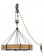 2nd Avenue Designs Blue 132219 - 78"W Cilindro Bartlett Inverted Pendant