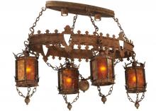 2nd Avenue Designs Blue 132229 - 58"L Valhalla 4 LT Oblong Chandelier