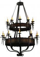 2nd Avenue Designs Blue 133745 - 48"W Costello 20 LT Two Tier Chandelier