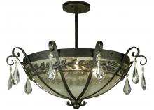 2nd Avenue Designs Blue 135848 - 24"W Florentine Semi-Flushmount
