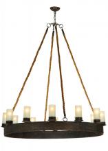 2nd Avenue Designs Blue 137752 - 50" Wide Costello Ring 12 Light Chandelier