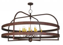 2nd Avenue Designs Blue 142301 - 60"W Aldari 12 LT Chandelier