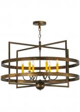 2nd Avenue Designs Blue 143904 - 36"W Aldari 6 LT Chandelier