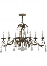 2nd Avenue Designs Blue 143961 - 44" Long Windsor 8 Light Oblong Chandelier