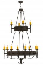 2nd Avenue Designs Blue 145419 - 48"W Lorenzo 12 LT Two Tier Chandelier