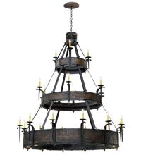 2nd Avenue Designs Blue 147097 - 72"W Costello 21 LT Three Tier Chandelier