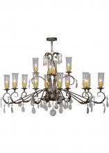 2nd Avenue Designs Blue 149437 - 62" Long Windsor 14 Light Oblong Chandelier