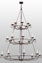 2nd Avenue Designs Blue 153264 - 60"W Estrella 24 LT Three Tier Chandelier