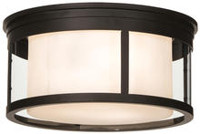 2nd Avenue Designs Blue 153386 - 19"W Cilindro Campbell Flushmount