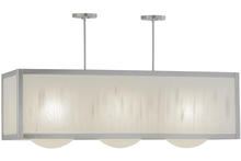 2nd Avenue Designs Blue 154699 - 44"L Quadrato Convex 3 LT Oblong Pendant