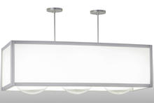 2nd Avenue Designs Blue 159715 - 44"L Quadrato Convex 3 LT Oblong Pendant