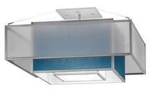 2nd Avenue Designs Blue 166552 - 36"Sq Quadrato Umador Semi-Flushmount