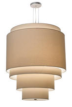 2nd Avenue Designs Blue 168312 - 31"W Cilindro 5 Tier Textrene Pendant