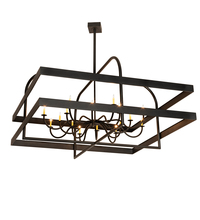 2nd Avenue Designs Blue 189468 - 84" Square Aldari 16 Light Chandelier