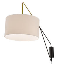 2nd Avenue Designs Blue 192142 - 22" Wide Cilindro Textrene Swing Arm Wall Sconce