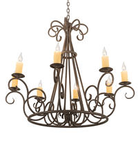 2nd Avenue Designs Blue 194321 - 42" Wide Marguerite 8 Light Chandelier
