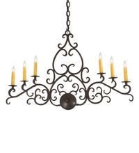 2nd Avenue Designs Blue 194364 - 36" Long Meredith Oblong Chandelier