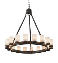 2nd Avenue Designs Blue 195604 - 48" Wide Noziroh Ring 18 LT Chandelier