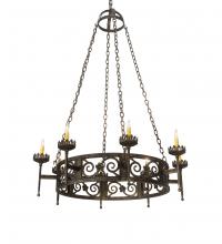 2nd Avenue Designs Blue 195754 - 42" Wide Majella 8 Light Chandelier