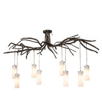 2nd Avenue Designs Blue 200150 - 70" Long Winter Solstice Cilindro 8 Light Chandelier