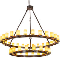 2nd Avenue Designs Blue 202794 - 84" Wide Noziroh Ring 46 Light Two Tier Chandelier