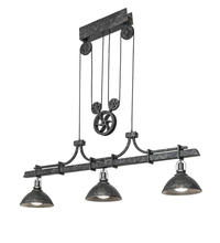 2nd Avenue Designs Blue 203455 - 67" Long Melrose Barlett 3 Light Pendant