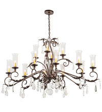 2nd Avenue Designs Blue 203867 - 62" Long Windsor 14 Light Oblong Chandelier